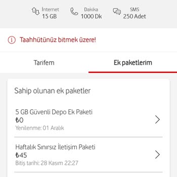 Vodafone'da Sürekli Şebeke Ve Paket Sorunları