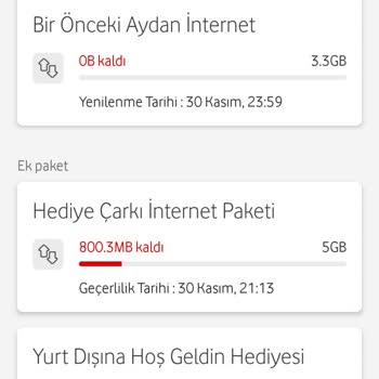 Vodafone'da Sürekli Şebeke Ve Paket Sorunları