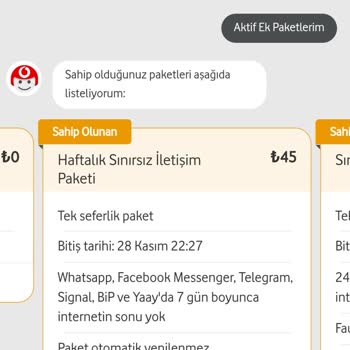 Vodafone'da Sürekli Şebeke Ve Paket Sorunları