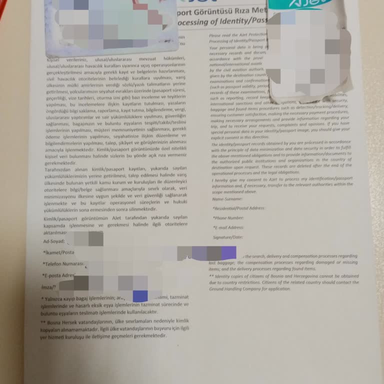 Bagaj Hasarı Ve Bilgi İhmaline Karşı Şikayet