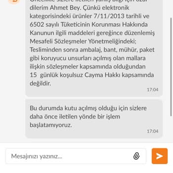 İade Talebinde Zorluk: Ürünün Arkasında Durmayan Firma