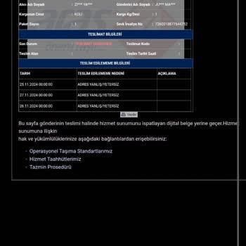 Aras Kargo'nun Teslimat Sorunu
