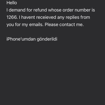 Güvenilmez Site Ve Teslim Edilmeyen Sipariş