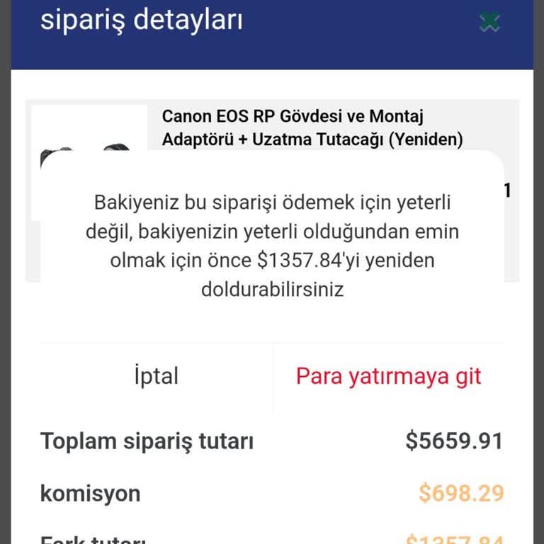 Tikshop Kayıp Paramı Geri İstiyorum