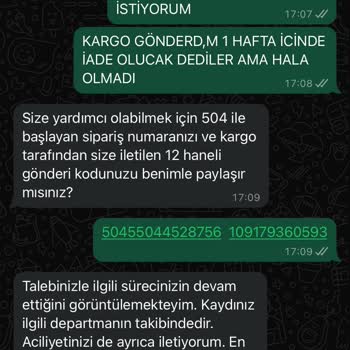 Yanlış Ürün Gönderimi Ve İade Sorunu
