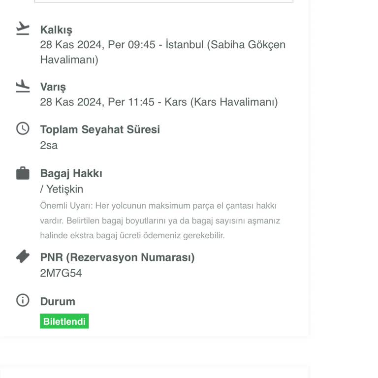 Pegasus İle Yaşanan Bilet Değişikliği Sorunu