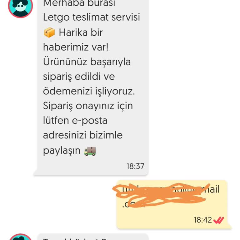Letgo Üzerinden Gelen Şüpheli Mesaj