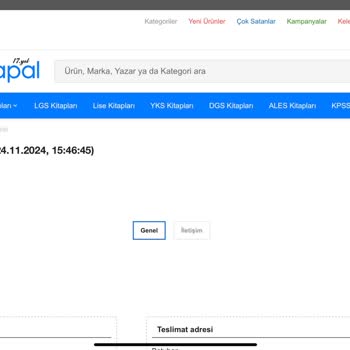 Kitap Siparişimde Gecikme Ve İade Sorunu Yaşıyorum