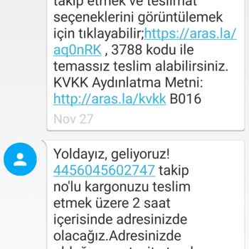 Aras Kargo'nun Yanlış Adres Mağduriyeti Ve İletişim Eksikliği