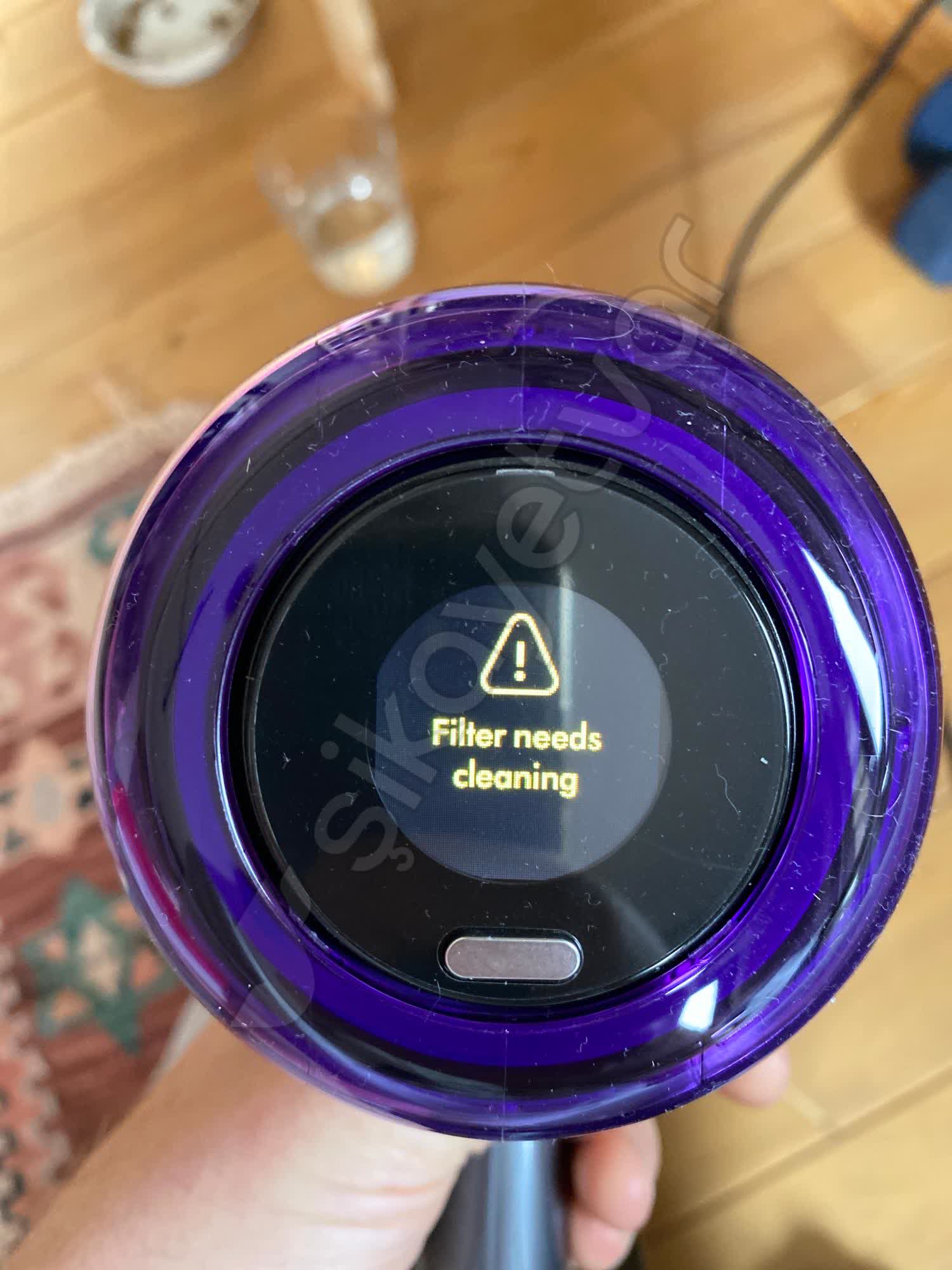 Dyson V12 Keeps Showing "Clean Filter" Warning Even After Cleaning - Xolvie