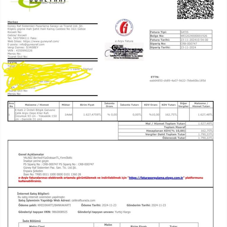 Siparişin Kargoya Verilmemesi Ve İletişimsizlik