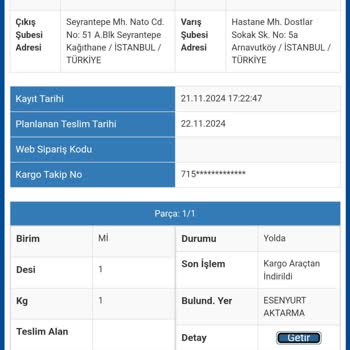 Sürat Kargo'da İletişim Ve Teslimat Sorunu