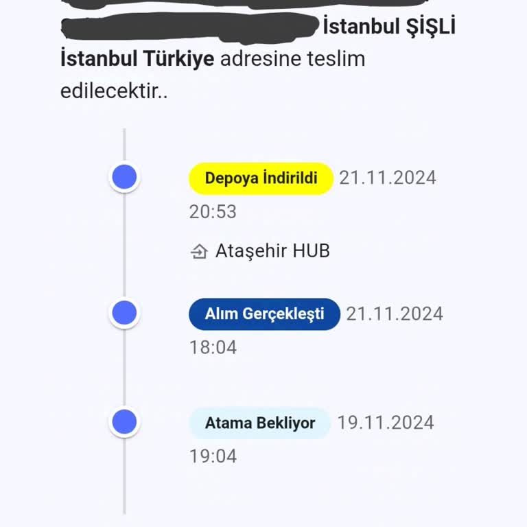 Teslimat Sürecinde Yaşanan Uzun Gecikme