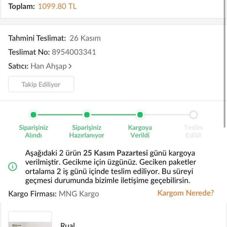 Trendyol'dan Sipariş Verdim, Ürün Kayboldu