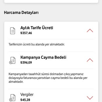 Vodafone Ek Paket İptali Sonrası Cayma Bedeli Şoku