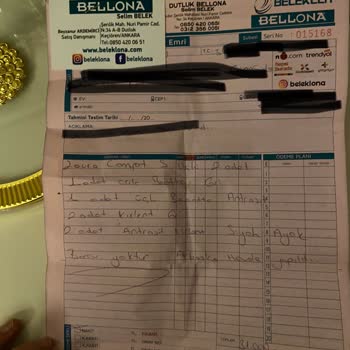 Gece Teslimatında Arızalı Koltuk Şoku