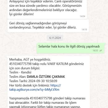 AGT Kurye İle 3 Aylık Teslimat Krizi: Hizmet Eksikliği