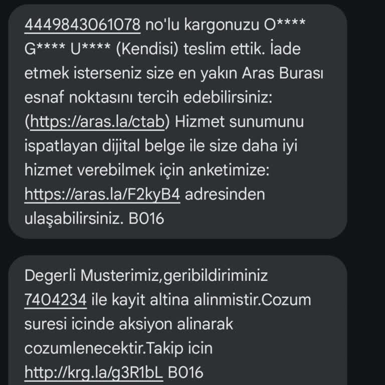 Yanlış Adrese Teslim Edilen Kargo Sorunu
