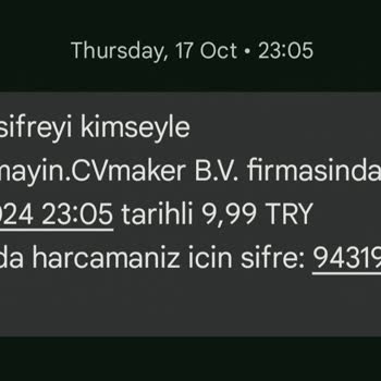 CV Hazırlama Sitesinde Beklenmedik Ödeme Sorunu