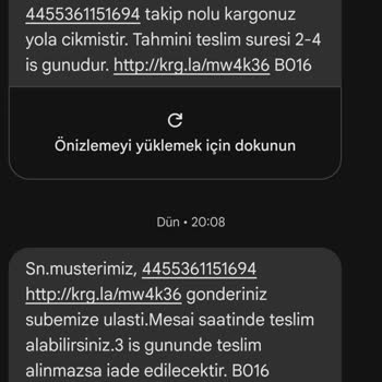 Adrese Teslim Edilmeyen Kargo Sorunu