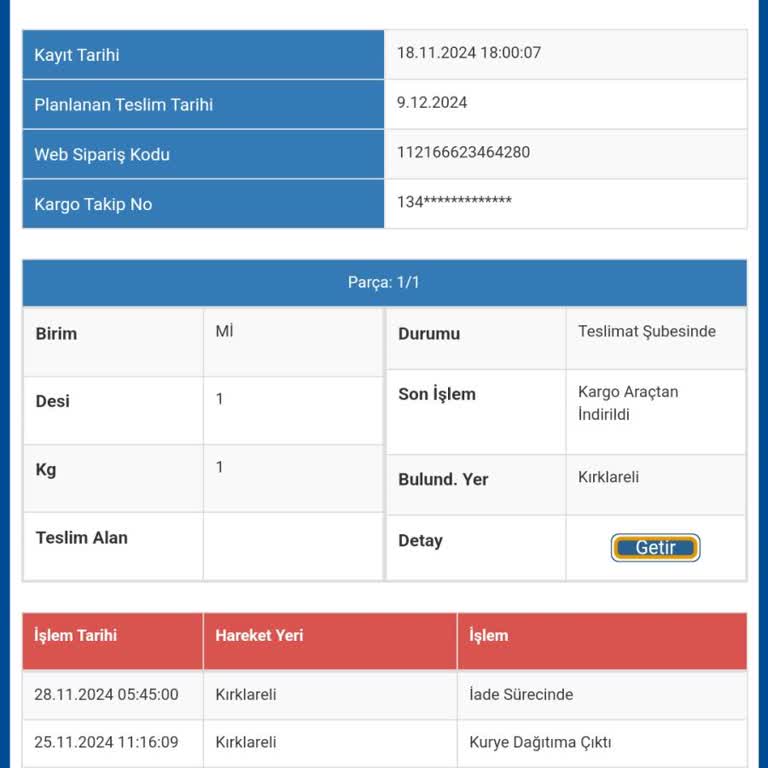 Kargo Sürecindeki Keyfi Gecikme