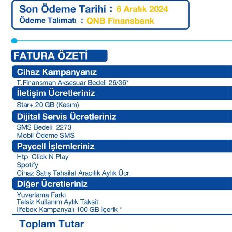 Turkcell Faturasında Bilgim Dışında Yansıtılan Ücretin Gizemi