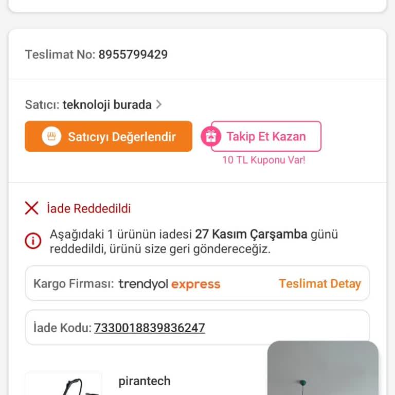 Trendyol'da F**** Fiyat Ve İade Sorunu
