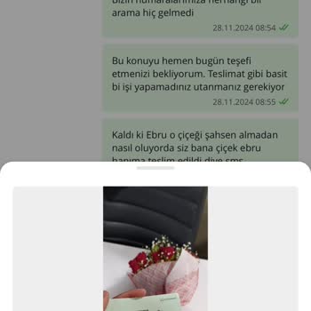 Çiçek Teslimatında Büyük Hata Ve İlgisizlik