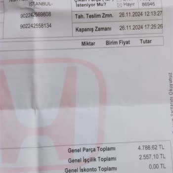 Honda Servisinde Yetersiz Hizmet Ve İletişim Sorunu