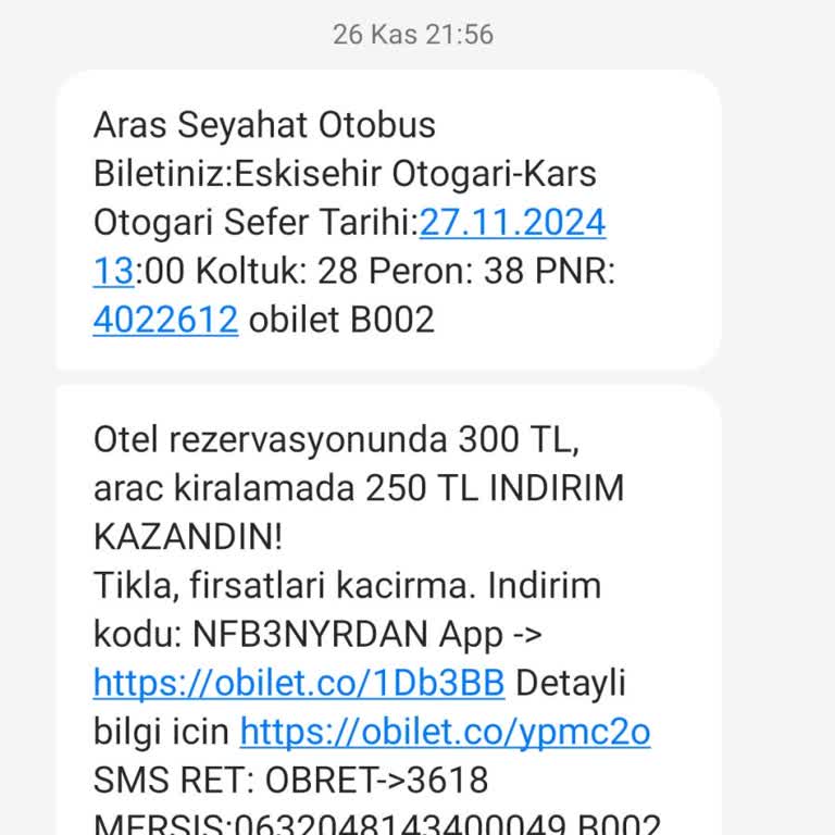 Otobüs Seferi Ertelenmesi Ve İletişim Sorunları