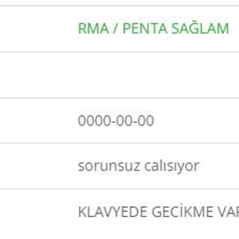 Teknik Servis Mağduriyeti Ve Klavye Sorunu
