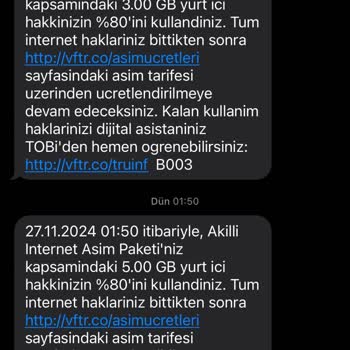Vodafone İnternet Paketleri Gizemli Şekilde Tükeniyor