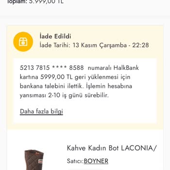 Geciken İade Süreci Ve İletişim Sorunları