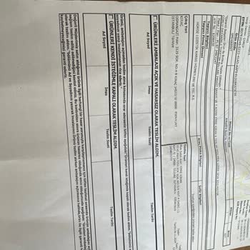 Bosch Bulaşık Makinesi Teslimatında Sorumsuzluk