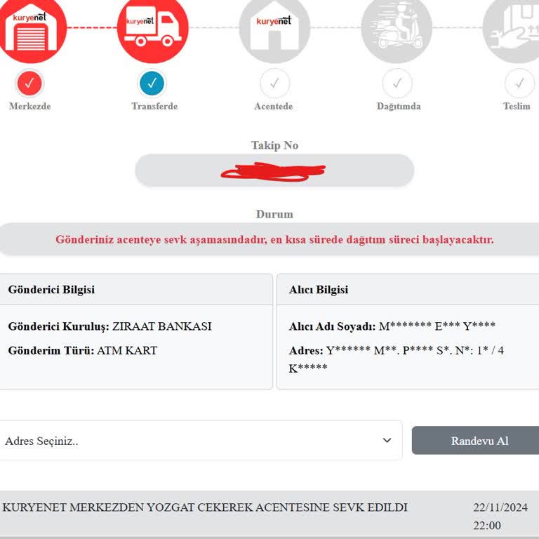 Kuryenet İle Kart Teslimatında Yaşanan Belirsizlik Ve İletişim Sorunu