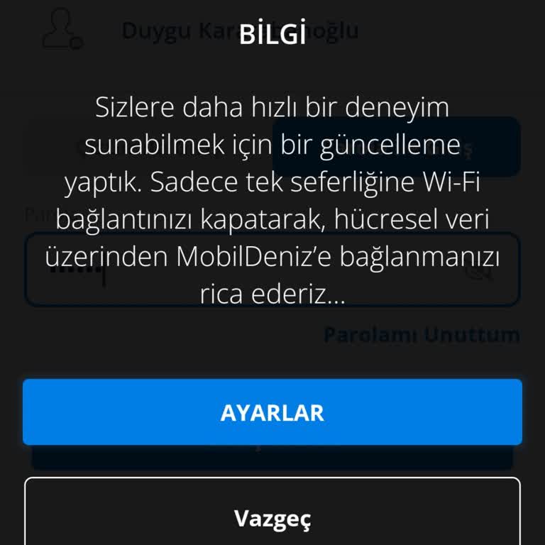 Denizbank Hesabına Erişim Sorunu: Wi-Fi İle Bağlanamama