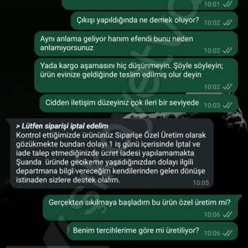 Teslim Edilmeyen Ürün Ve İade Sorunu
