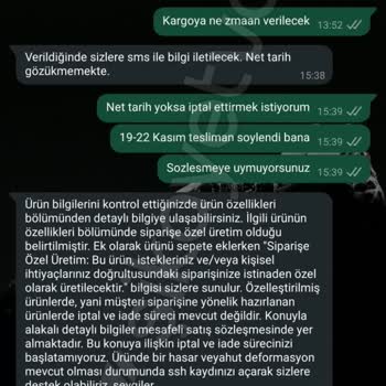 Teslim Edilmeyen Ürün Ve İade Sorunu