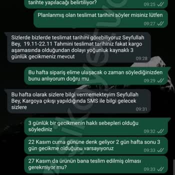 Teslim Edilmeyen Ürün Ve İade Sorunu