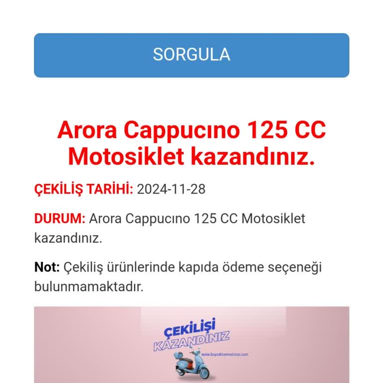 Çekiliş Kazandım, Dolandırıldım