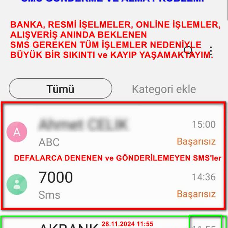 SMS Gönderme Ve Alma Sorunu Nedeniyle İşlemler Aksıyor