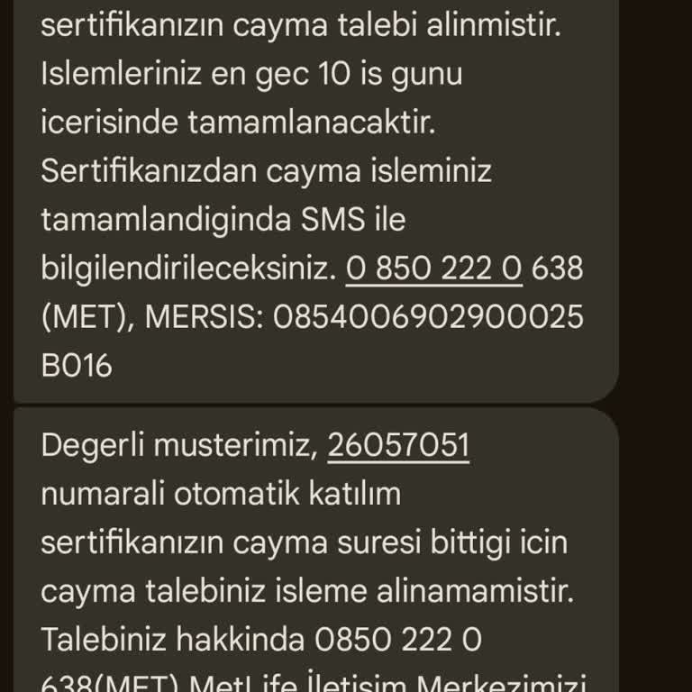 Habersiz Yapılan Metlife Sigortası Ve İptal Sorunu