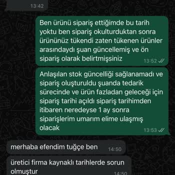 Sürekli Ertelenen Siparişler Ve Yanıltıcı Bilgiler