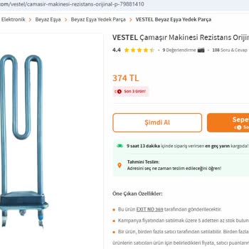 Vestel Çamaşır Makinesi Servis Ücreti Sorunu