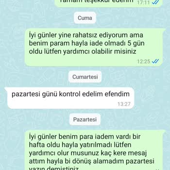 Yanlış Ürün Ve Geciken Para İadesi Sorunu