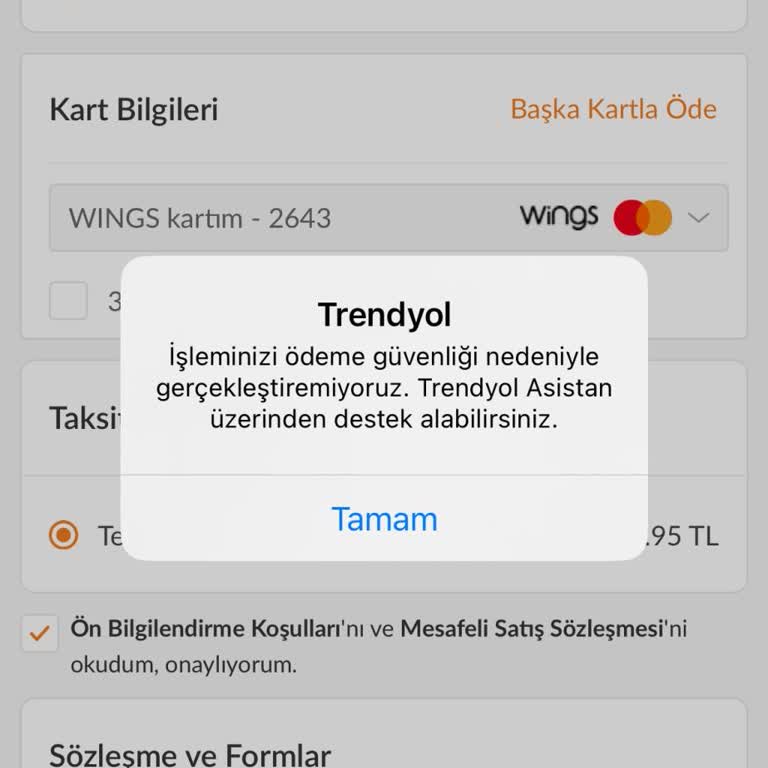 Ödeme Güvenliği Sorunu Ve Hesap Kapatma