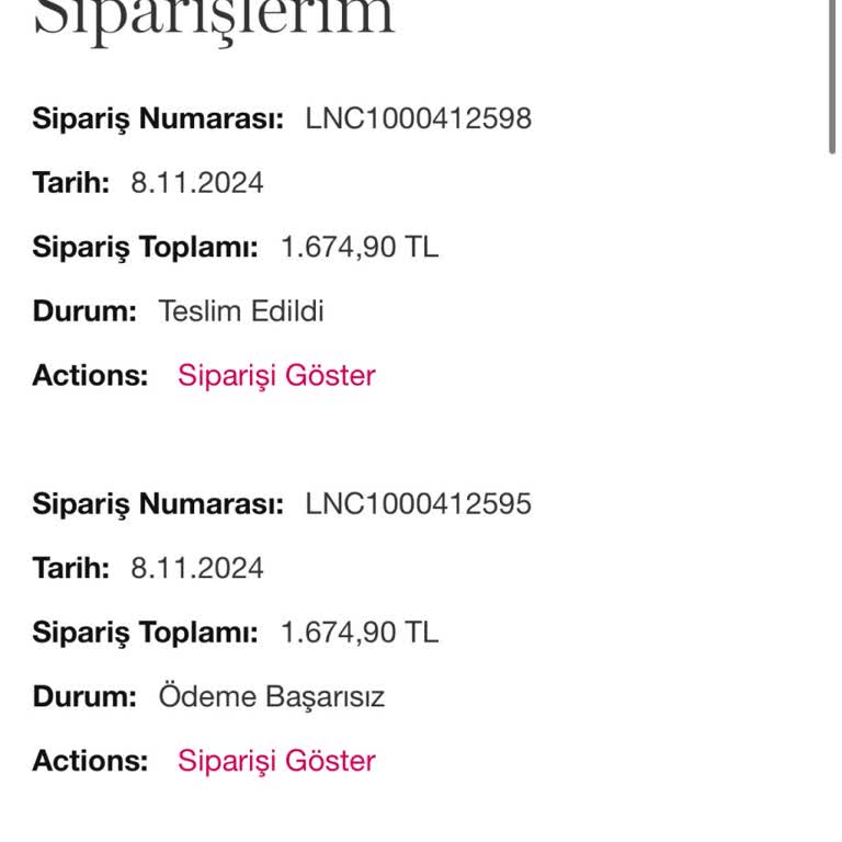 Yanlış Teslimat Ve İlgisiz Müşteri Hizmetleri