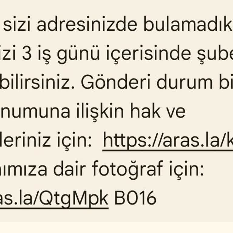 Kargomun Teslim Edilmemesi Ve Yanıltıcı Bilgilendirme