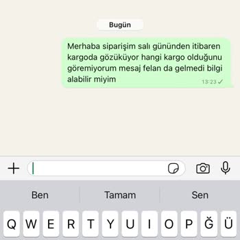 Sipariş Takibi Ve Kargo Bilgisi Sorunu
