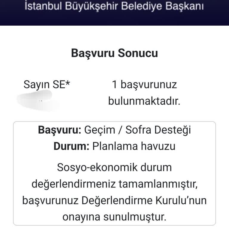 Sosyal Destek Başvurusunda Geri Dönüş Sorunu
